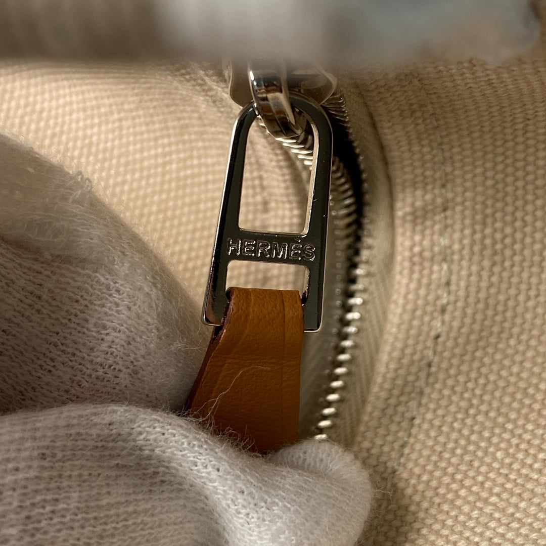 新品同様 エルメス HERMES レディース ブリッドアブラックPM ナチュラル ハンドバッグ