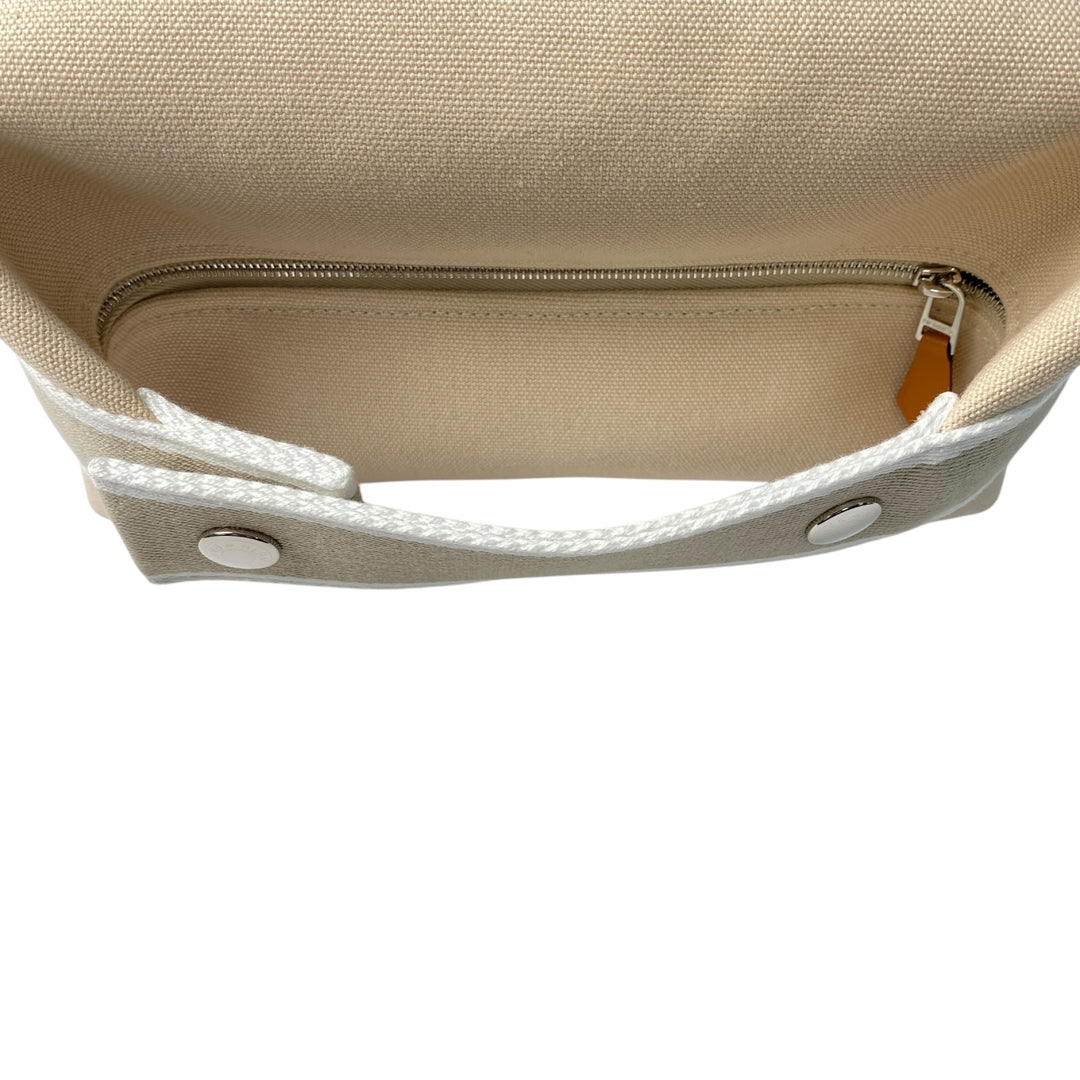 新品同様 エルメス HERMES レディース ブリッドアブラックPM ナチュラル ハンドバッグ