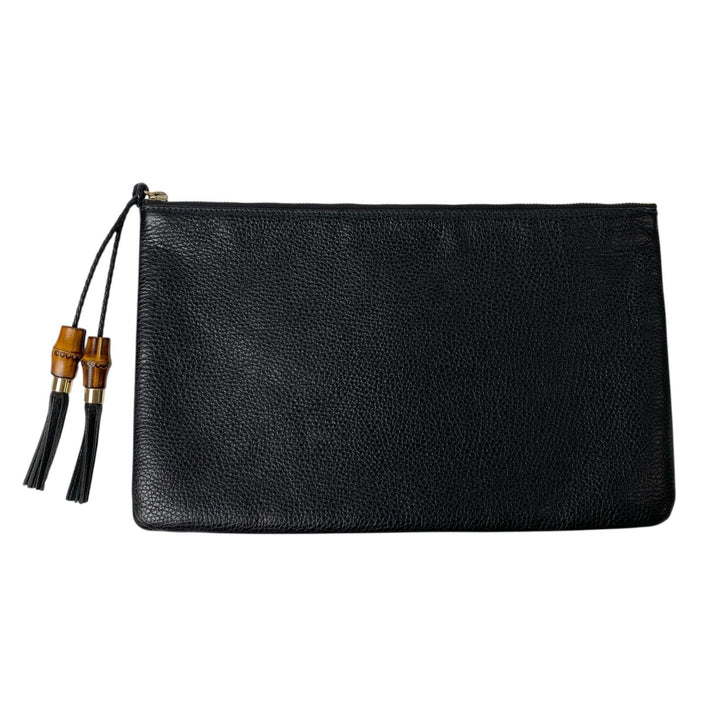 美品 グッチ GUCCI バンブー クラッチバッグ レディース