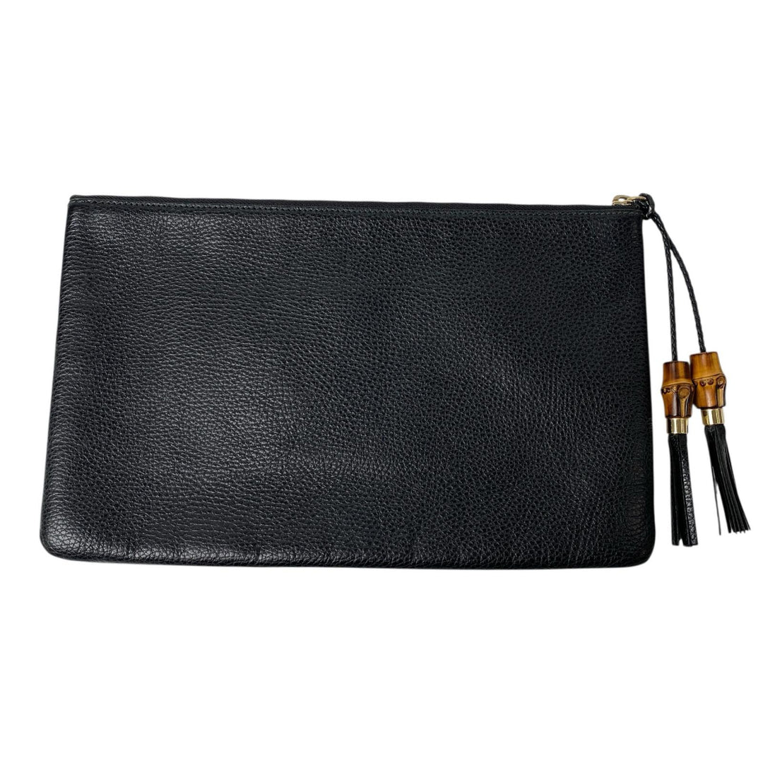 美品 グッチ GUCCI バンブー クラッチバッグ レディース