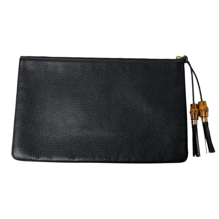 美品 グッチ GUCCI バンブー クラッチバッグ レディース