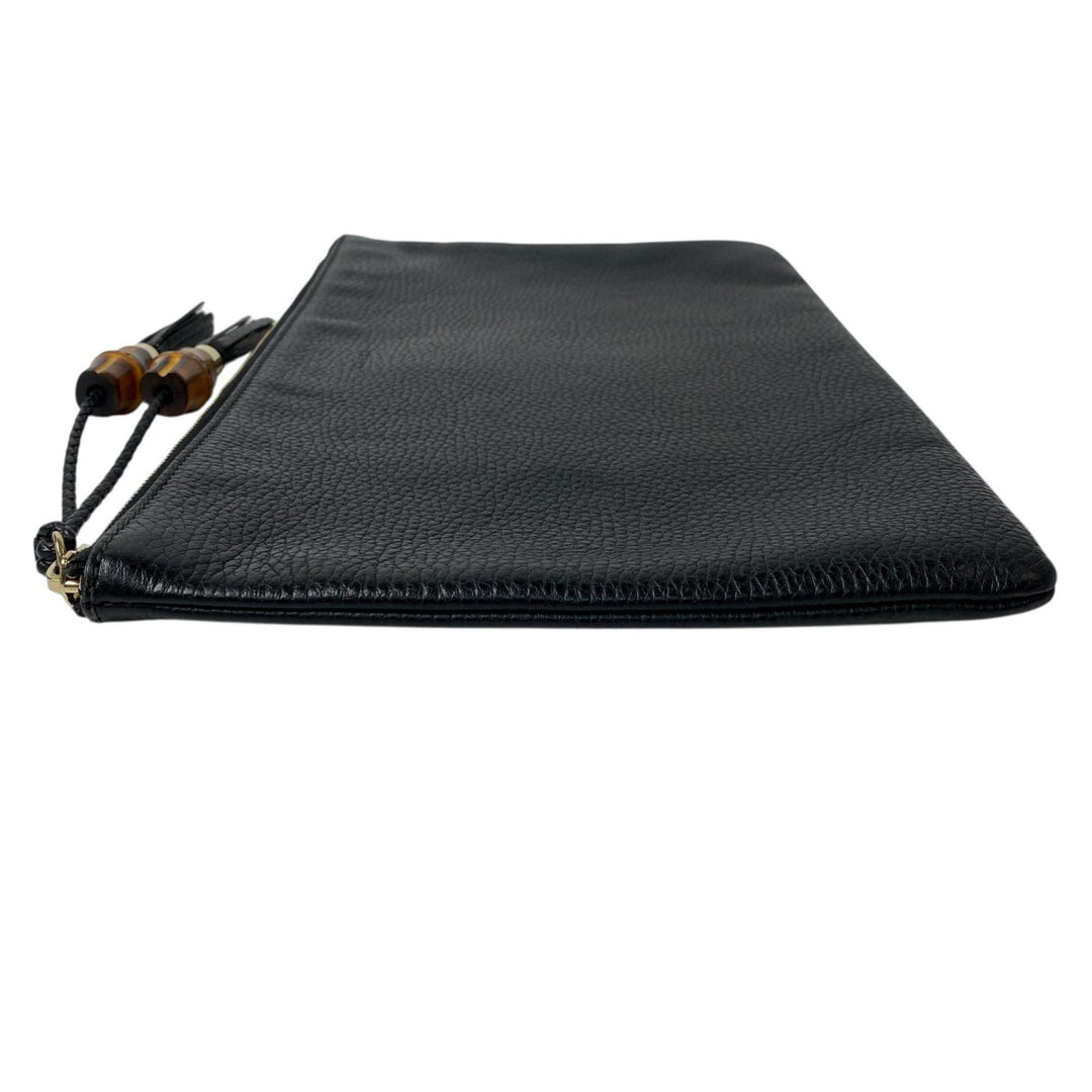 美品 グッチ GUCCI バンブー クラッチバッグ レディース