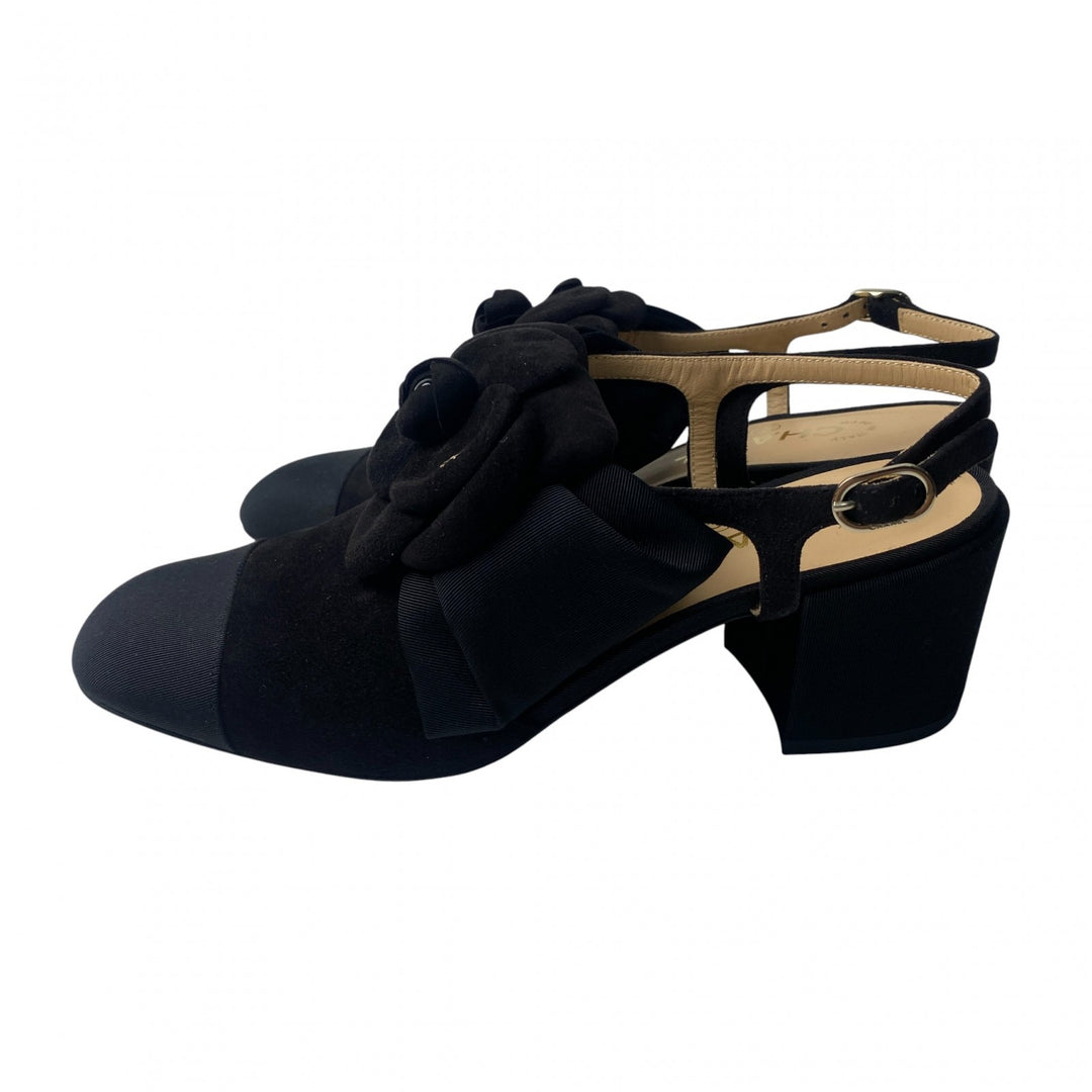 未使用 シャネル CHANEL レディース カメリア ココマーク パンプス G45307 37C