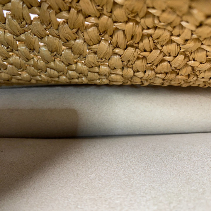 美品 トッズ TOD's レディース Tタイムレス ラフィア 2way ショルダーバッグ かごバッグ ハンドバッグ 斜めがけ クロスボディ