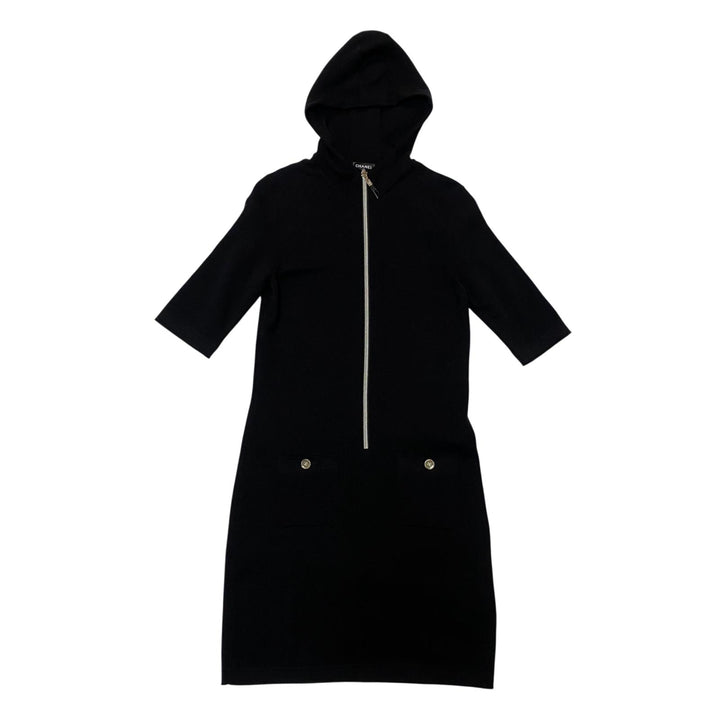 美品 シャネル CHANEL ココマークボタン ワンピース カシミヤ P78647 #36 レディース