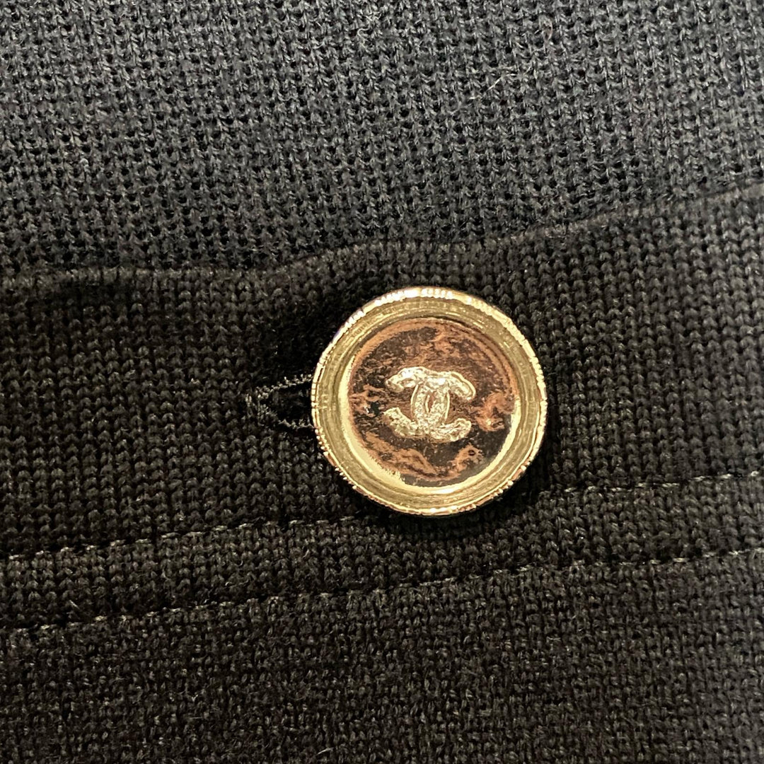 美品 シャネル CHANEL ココマークボタン ワンピース カシミヤ P78647 #36 レディース