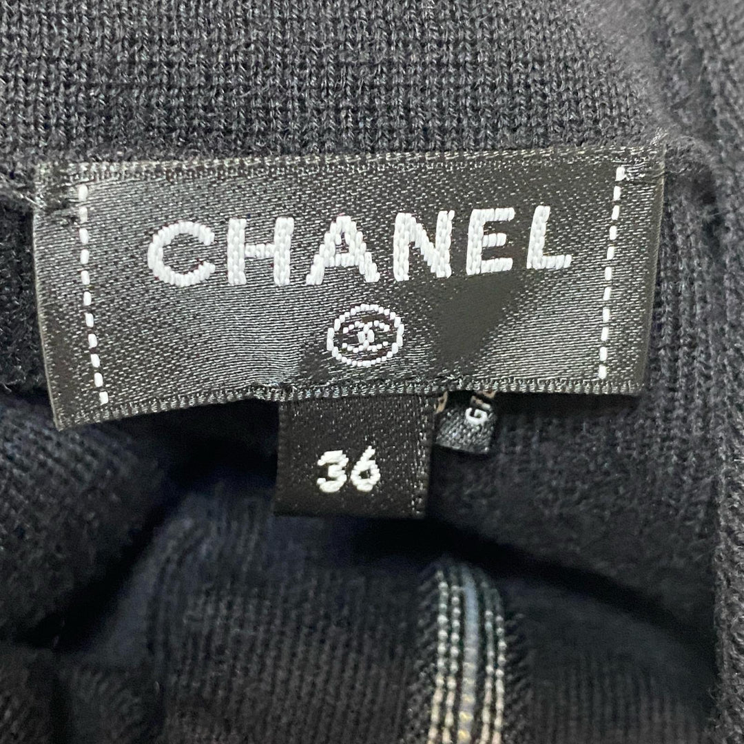 美品 シャネル CHANEL ココマークボタン ワンピース カシミヤ P78647 #36 レディース