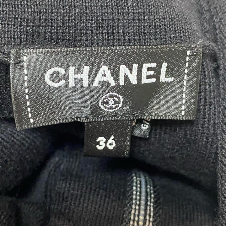 美品 シャネル CHANEL ココマークボタン ワンピース カシミヤ P78647 #36 レディース