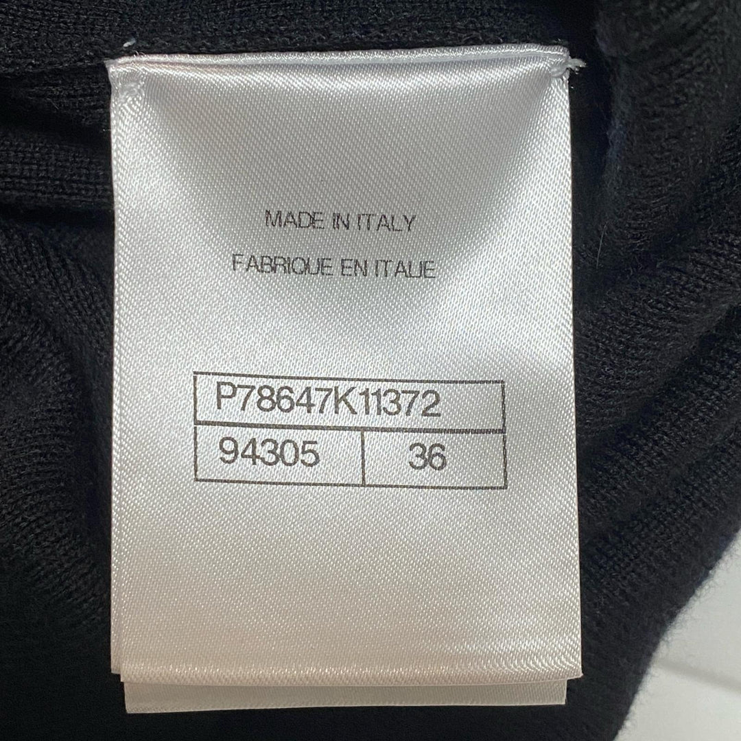 美品 シャネル CHANEL ココマークボタン ワンピース カシミヤ P78647 #36 レディース