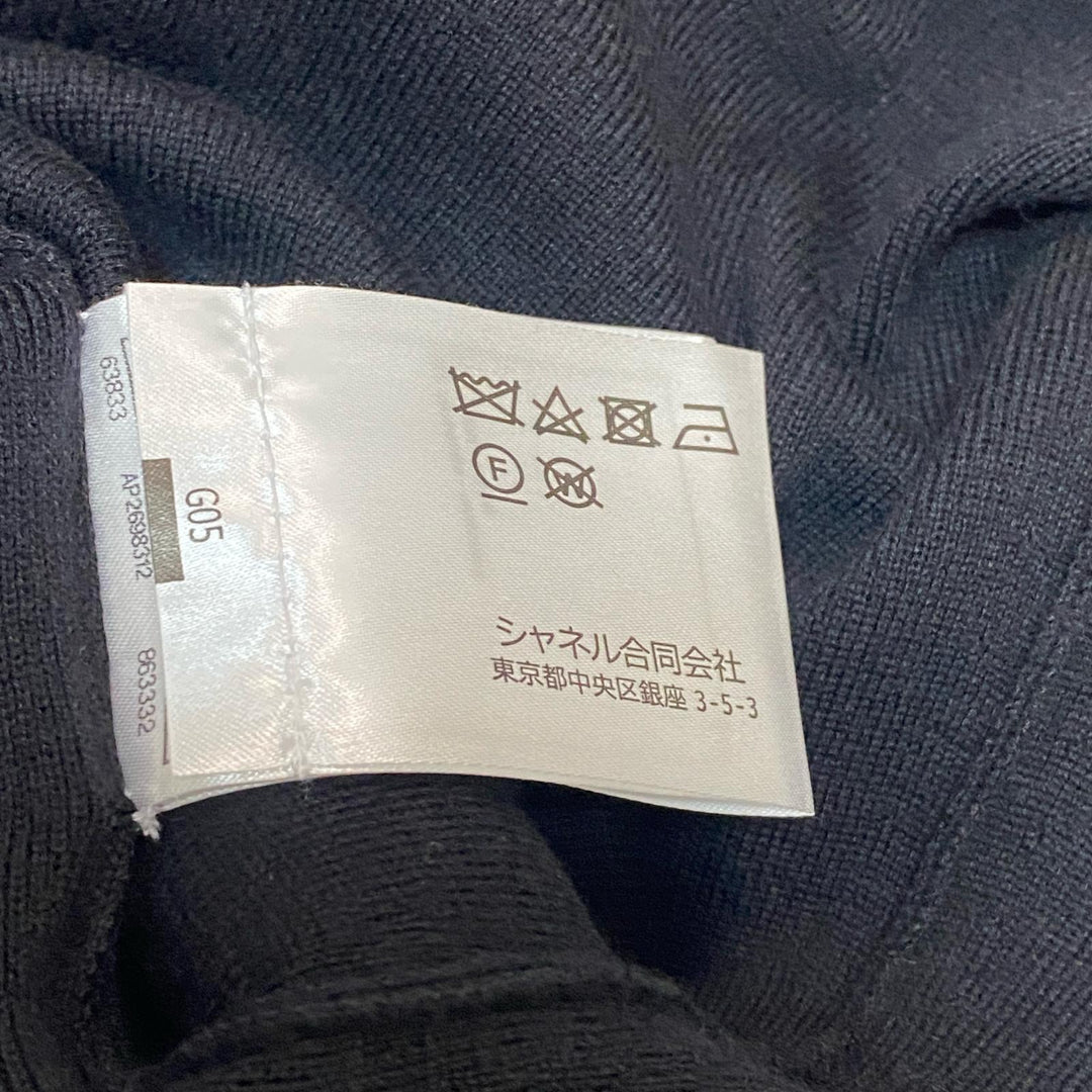 美品 シャネル CHANEL ココマークボタン ワンピース カシミヤ P78647 #36 レディース