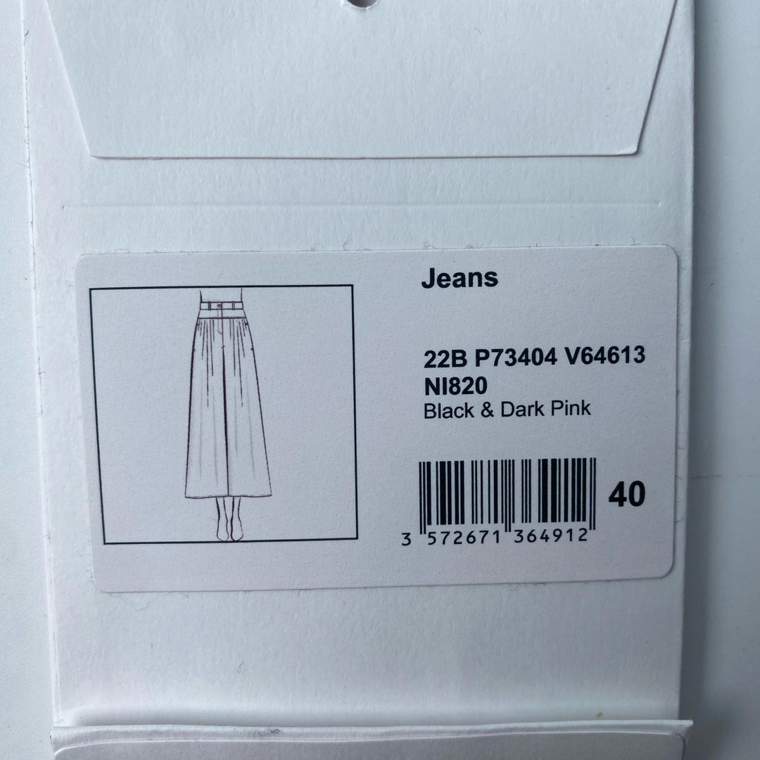 美品 シャネル CHANEL デニム ワイドパンツ 40 ココマーク P73404 レディース