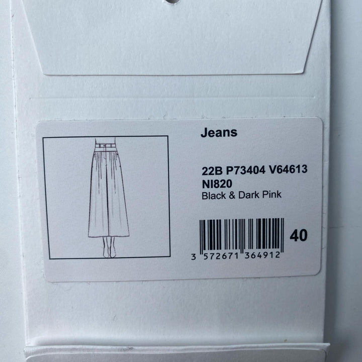 美品 シャネル CHANEL デニム ワイドパンツ 40 ココマーク P73404 レディース