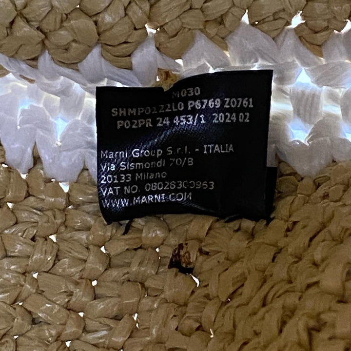 未使用 マルニ MARNI バスケット カゴバッグ トートバッグ ラフィア レディース