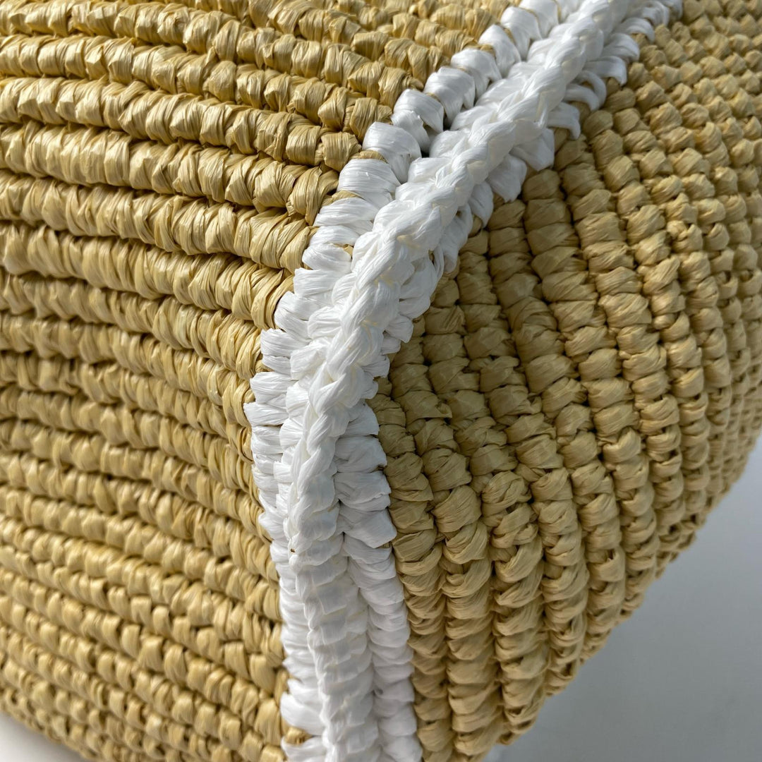 未使用 マルニ MARNI バスケット カゴバッグ トートバッグ ラフィア レディース