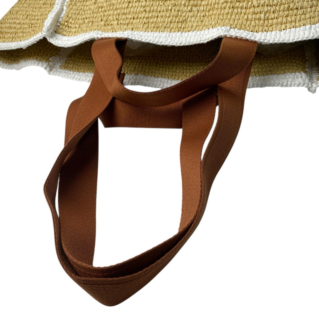 未使用 マルニ MARNI バスケット カゴバッグ トートバッグ ラフィア レディース