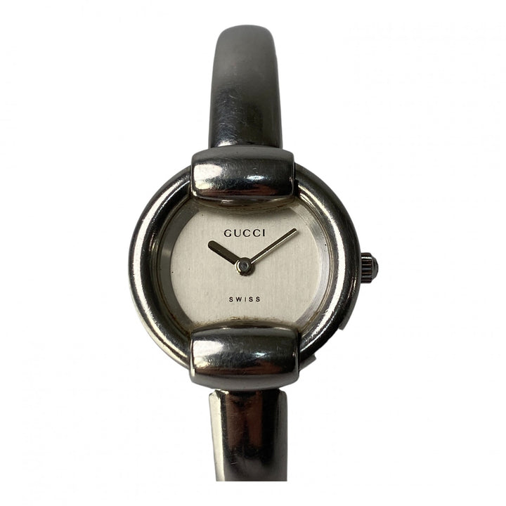 グッチ GUCCI レディース 1400L SS QZ シルバー文字盤