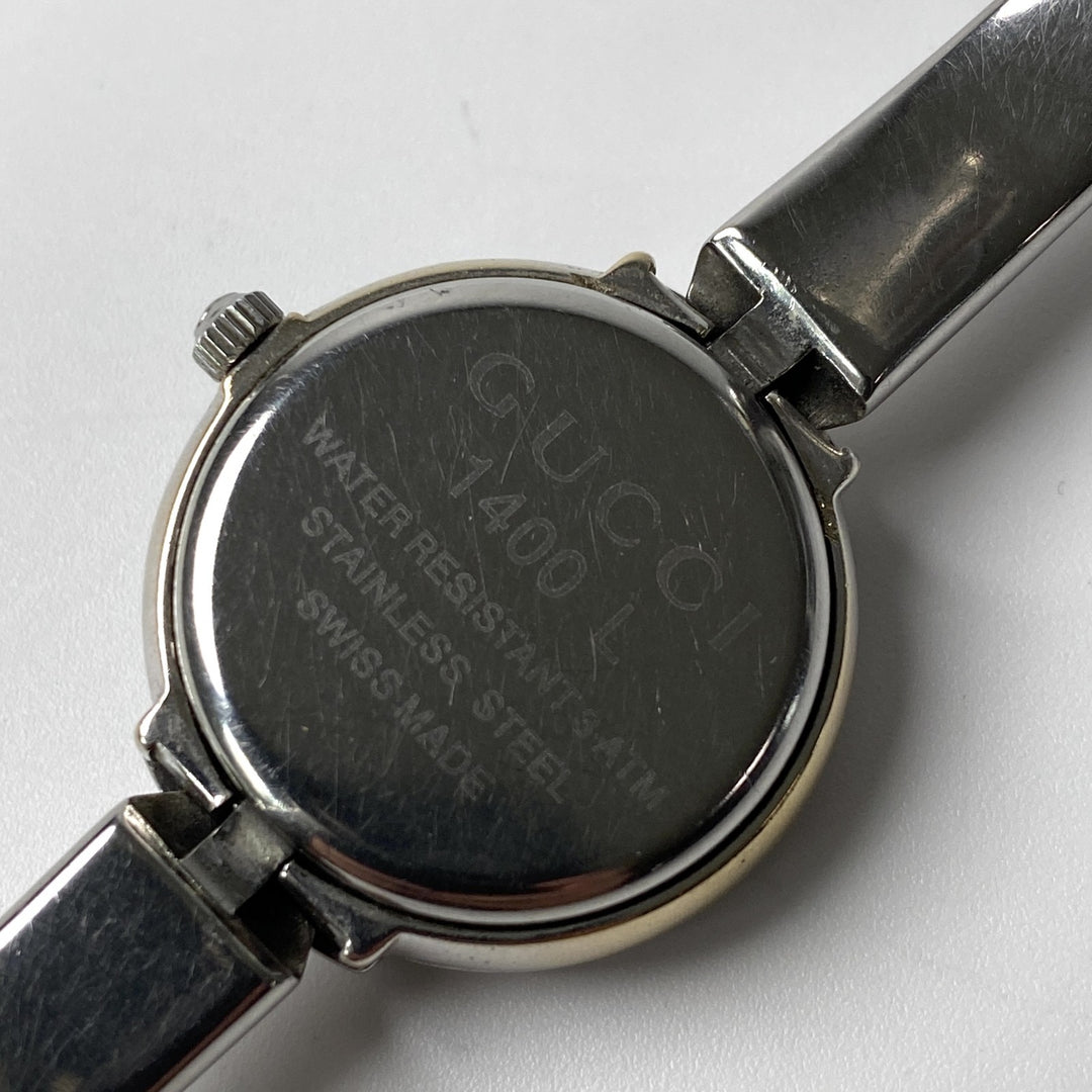 グッチ GUCCI レディース 1400L SS QZ シルバー文字盤