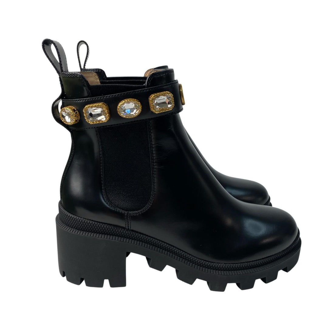 未使用 グッチ GUCCI GGマーモント サイドゴアブーツ # 36.5 550036 レディース