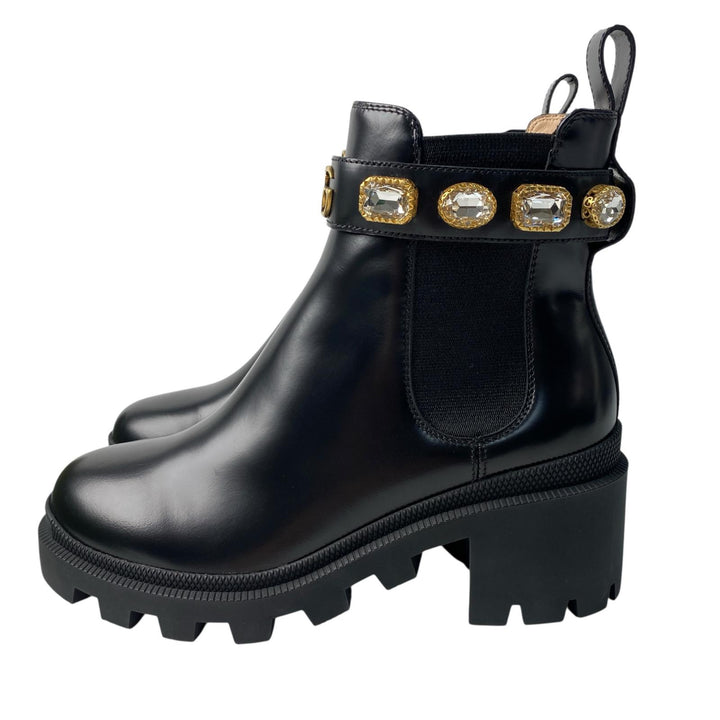 未使用 グッチ GUCCI GGマーモント サイドゴアブーツ # 36.5 550036 レディース
