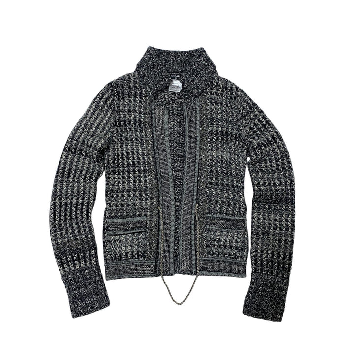 シャネル CHANEL カシミアニットチェーンビジュー カーディガン #36 P42041 レディース