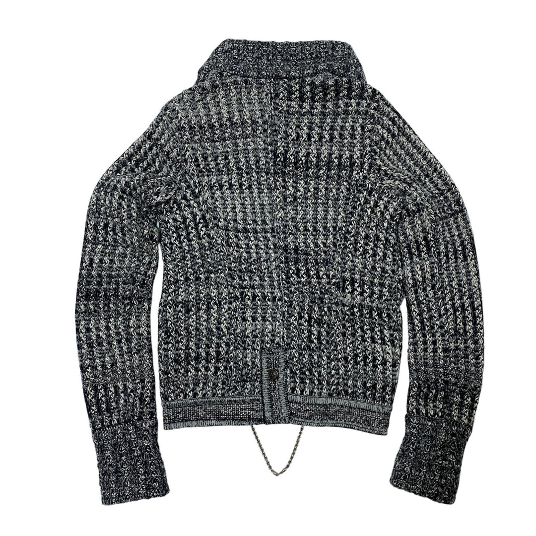 シャネル CHANEL カシミアニットチェーンビジュー カーディガン #36 P42041 レディース