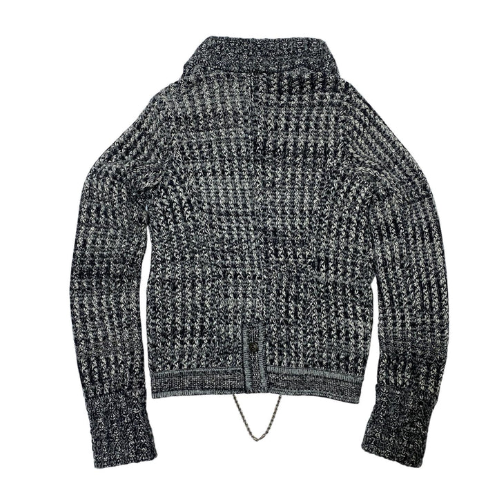 シャネル CHANEL カシミアニットチェーンビジュー カーディガン #36 P42041 レディース