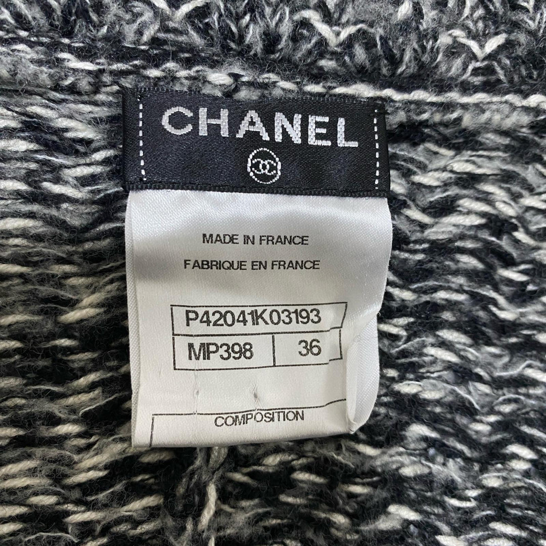 シャネル CHANEL カシミアニットチェーンビジュー カーディガン #36 P42041 レディース