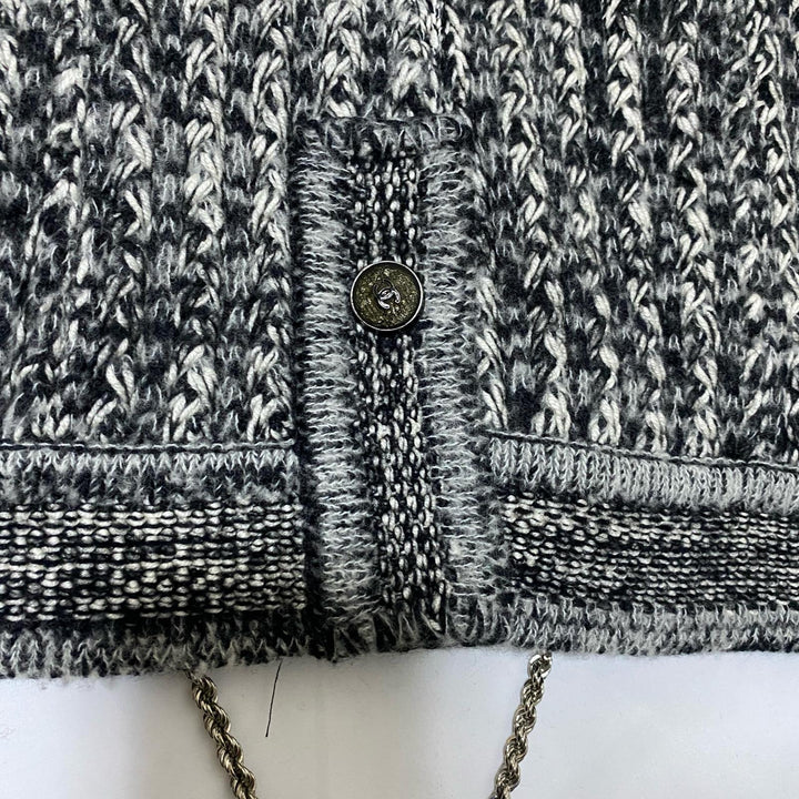 シャネル CHANEL カシミアニットチェーンビジュー カーディガン #36 P42041 レディース