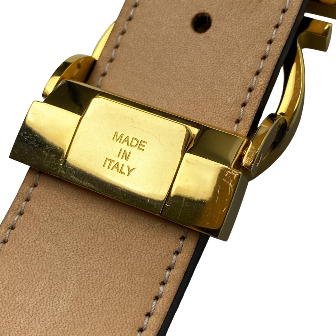 美品 サルヴァトーレフェラガモ Salvatore Ferragamo ガンチーニ ベルト #115 レディース