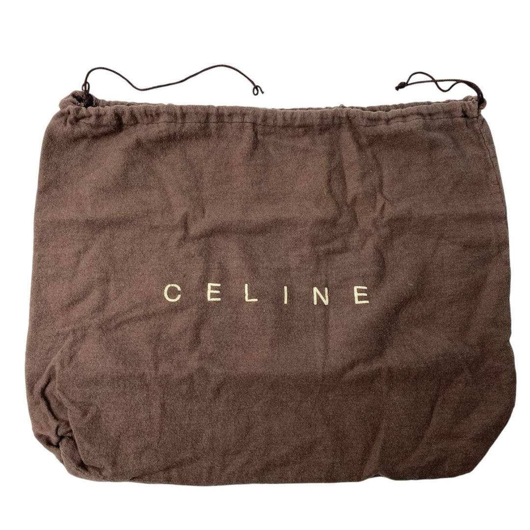 セリーヌ CELINE ヴィンテージ Cマカダム スエード ショルダーバッグ レディース