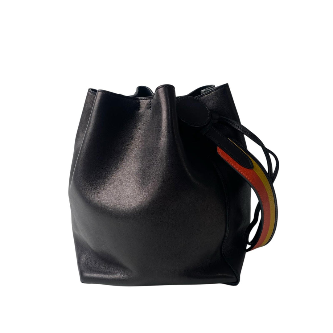 エルメス HERMES リコル 17 C刻印 ショルダーバッグ ブラック レディース