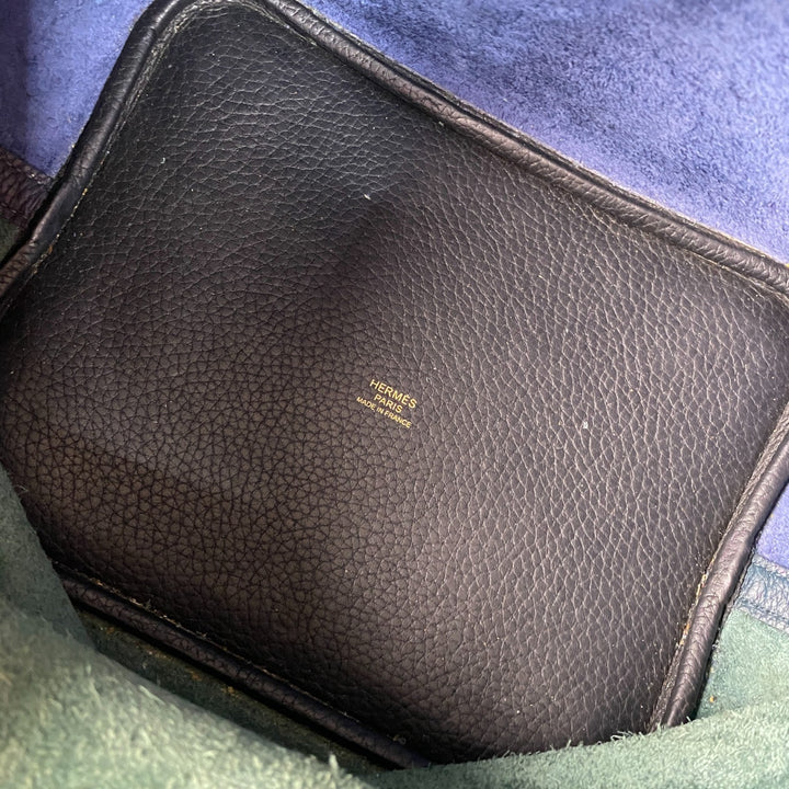 エルメス HERMES レディース ピコタンロック MM ブルーニュイ・ヴェールシプレ カザック Y刻印 ゴールド金具 トリヨン ハンドバッグ