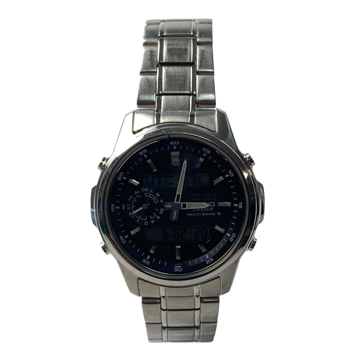 カシオ CASIO メンズ リニエージ 電波ソーラー デジアナ 稼働品 腕時計 LCW-M300