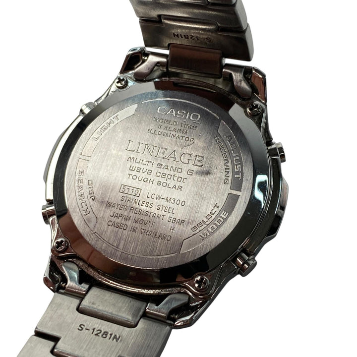 カシオ CASIO メンズ リニエージ 電波ソーラー デジアナ 稼働品 腕時計 LCW-M300