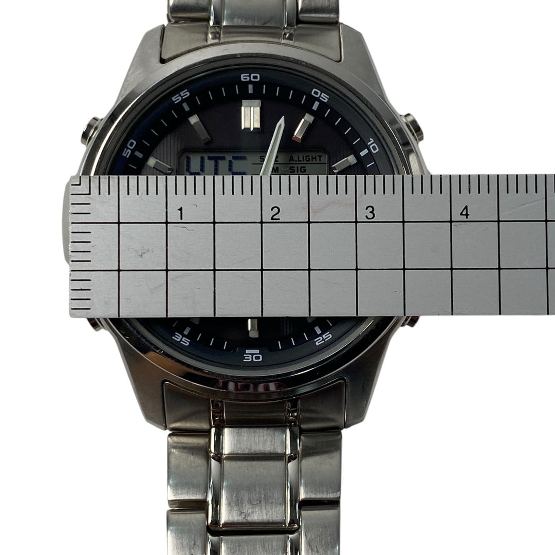 カシオ CASIO メンズ リニエージ 電波ソーラー デジアナ 稼働品 腕時計 LCW-M300