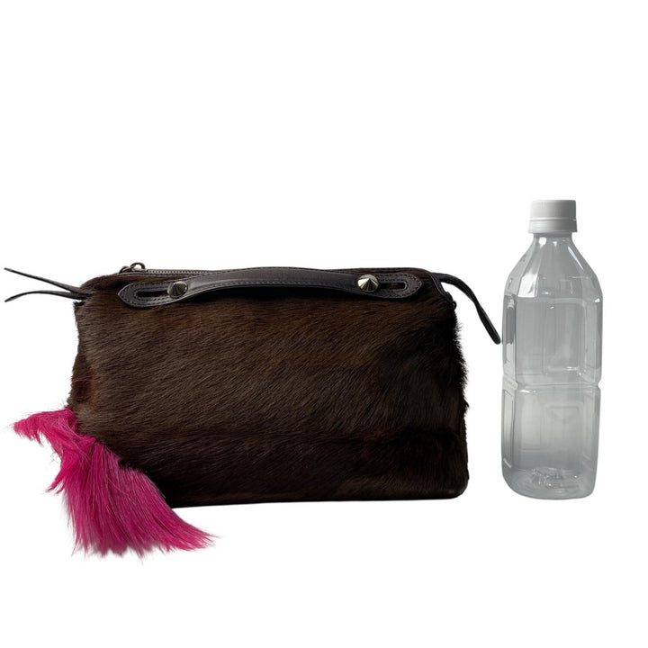 定価45万 フェンディ FENDI バイザウェイ スモール ガゼルファー ショルダーバッグ 斜めがけ クロスボディ レディース