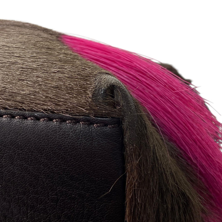 定価45万 フェンディ FENDI バイザウェイ スモール ガゼルファー ショルダーバッグ 斜めがけ クロスボディ レディース