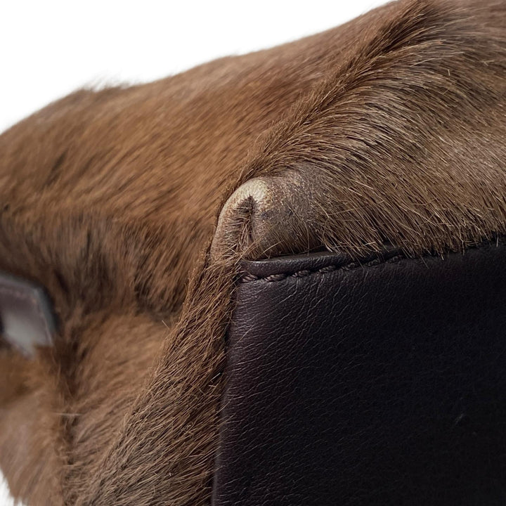 定価45万 フェンディ FENDI バイザウェイ スモール ガゼルファー ショルダーバッグ 斜めがけ クロスボディ レディース