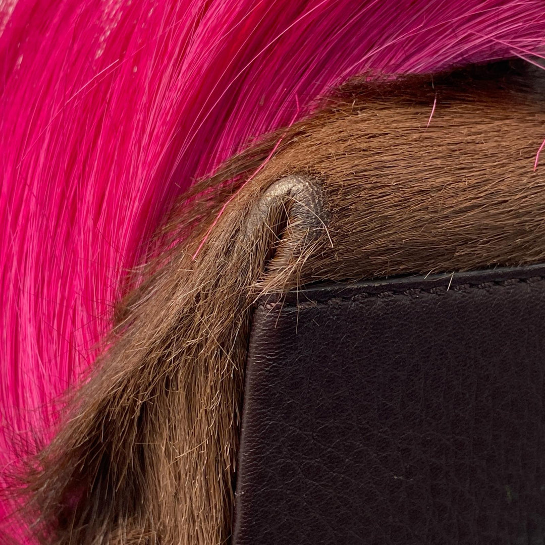 定価45万 フェンディ FENDI バイザウェイ スモール ガゼルファー ショルダーバッグ 斜めがけ クロスボディ レディース