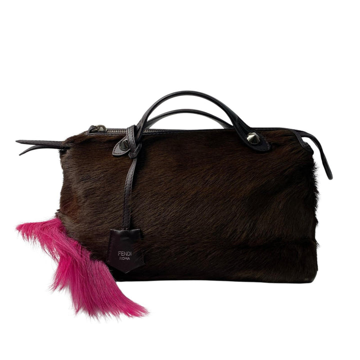 定価45万 フェンディ FENDI バイザウェイ スモール ガゼルファー ショルダーバッグ 斜めがけ クロスボディ レディース