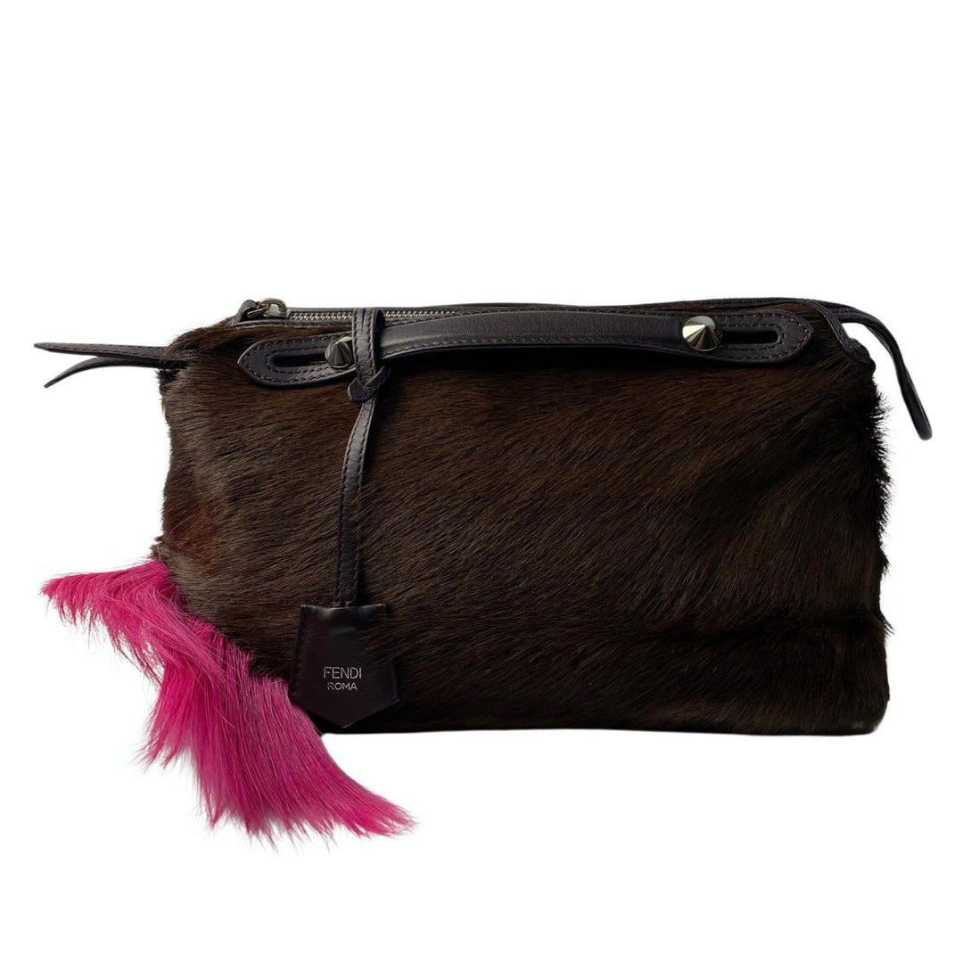 定価45万 フェンディ FENDI バイザウェイ スモール ガゼルファー ショルダーバッグ 斜めがけ クロスボディ レディース