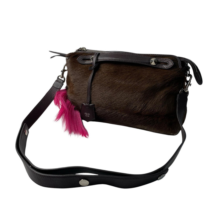 定価45万 フェンディ FENDI バイザウェイ スモール ガゼルファー ショルダーバッグ 斜めがけ クロスボディ レディース