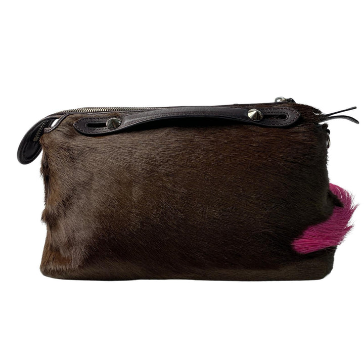 定価45万 フェンディ FENDI バイザウェイ スモール ガゼルファー ショルダーバッグ 斜めがけ クロスボディ レディース