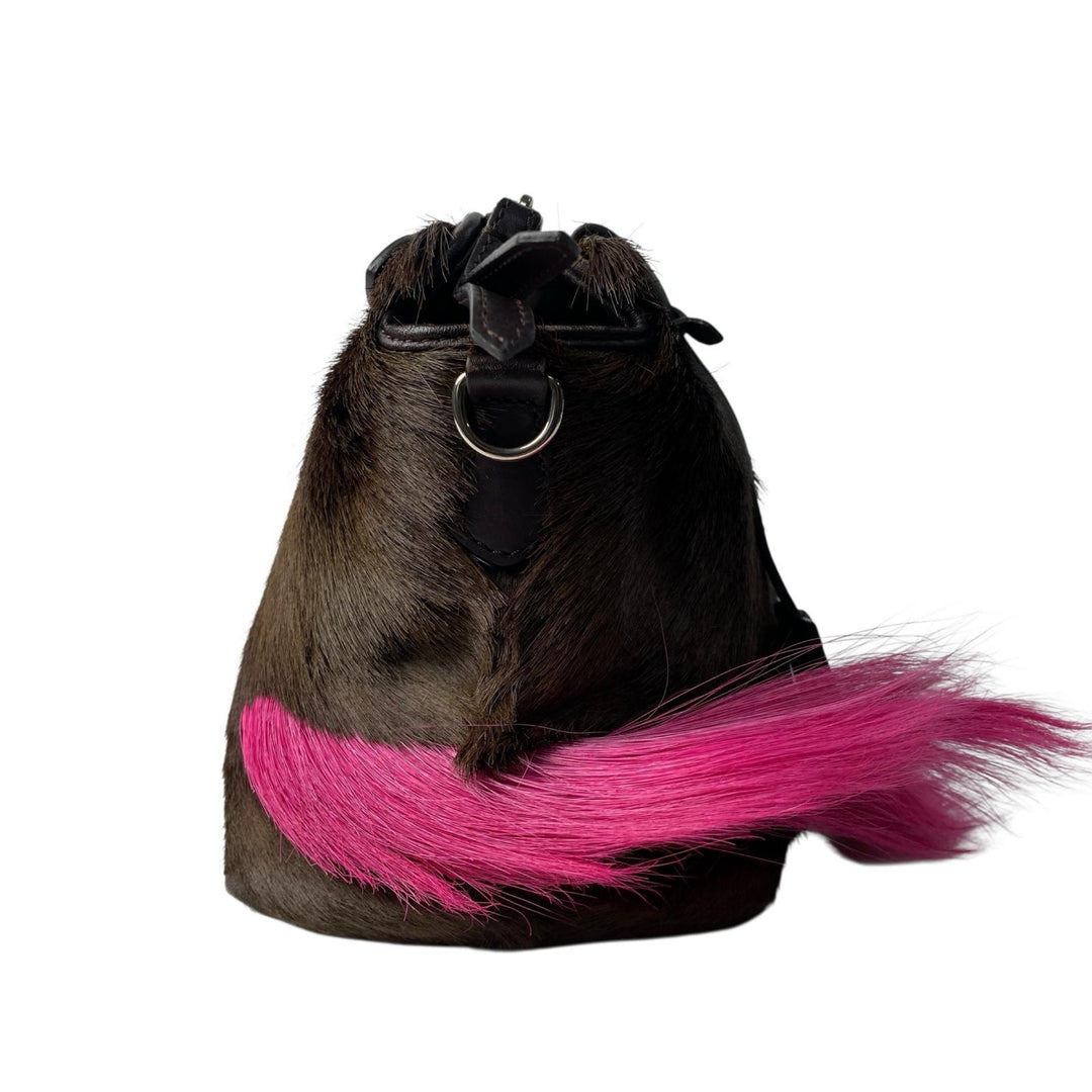 定価45万 フェンディ FENDI バイザウェイ スモール ガゼルファー ショルダーバッグ 斜めがけ クロスボディ レディース