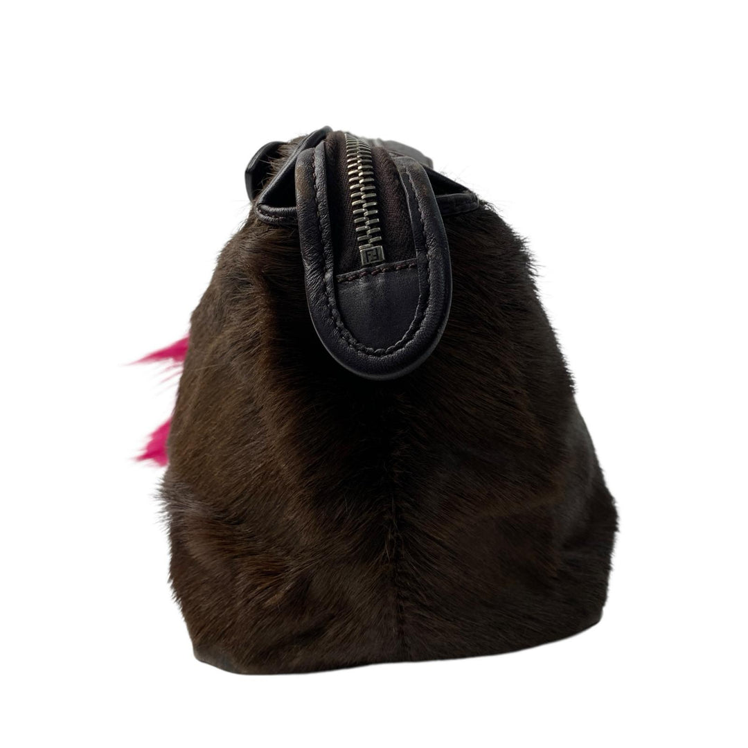 定価45万 フェンディ FENDI バイザウェイ スモール ガゼルファー ショルダーバッグ 斜めがけ クロスボディ レディース