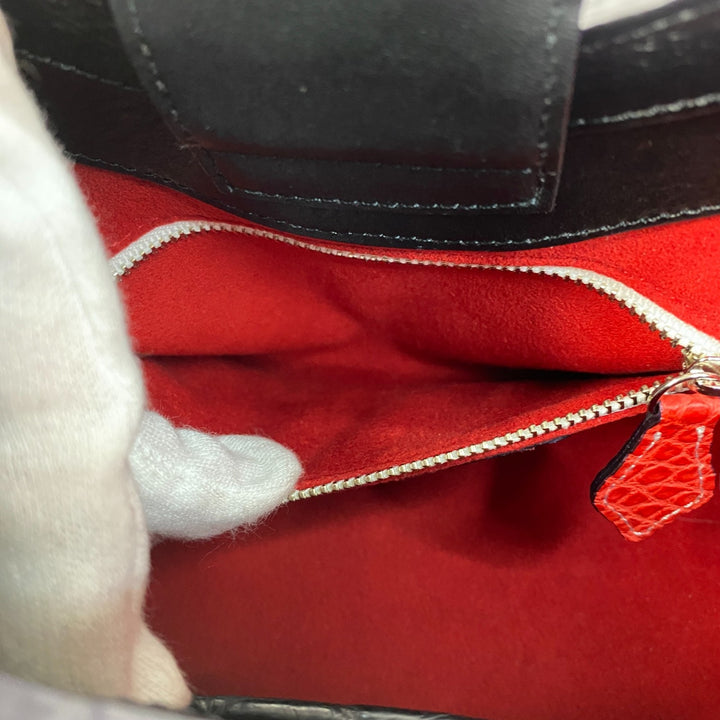 未使用 チビナイル Civinile レディース 2way マットクロコ ショルダーバッグ ハンドバッグ