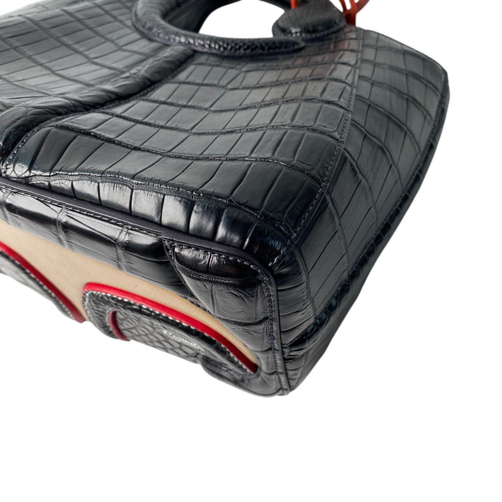 未使用 チビナイル Civinile レディース 2way マットクロコ ショルダーバッグ ハンドバッグ