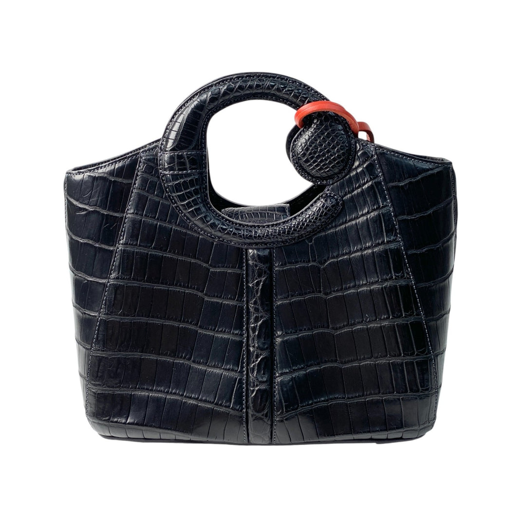 未使用 チビナイル Civinile レディース 2way マットクロコ ショルダーバッグ ハンドバッグ
