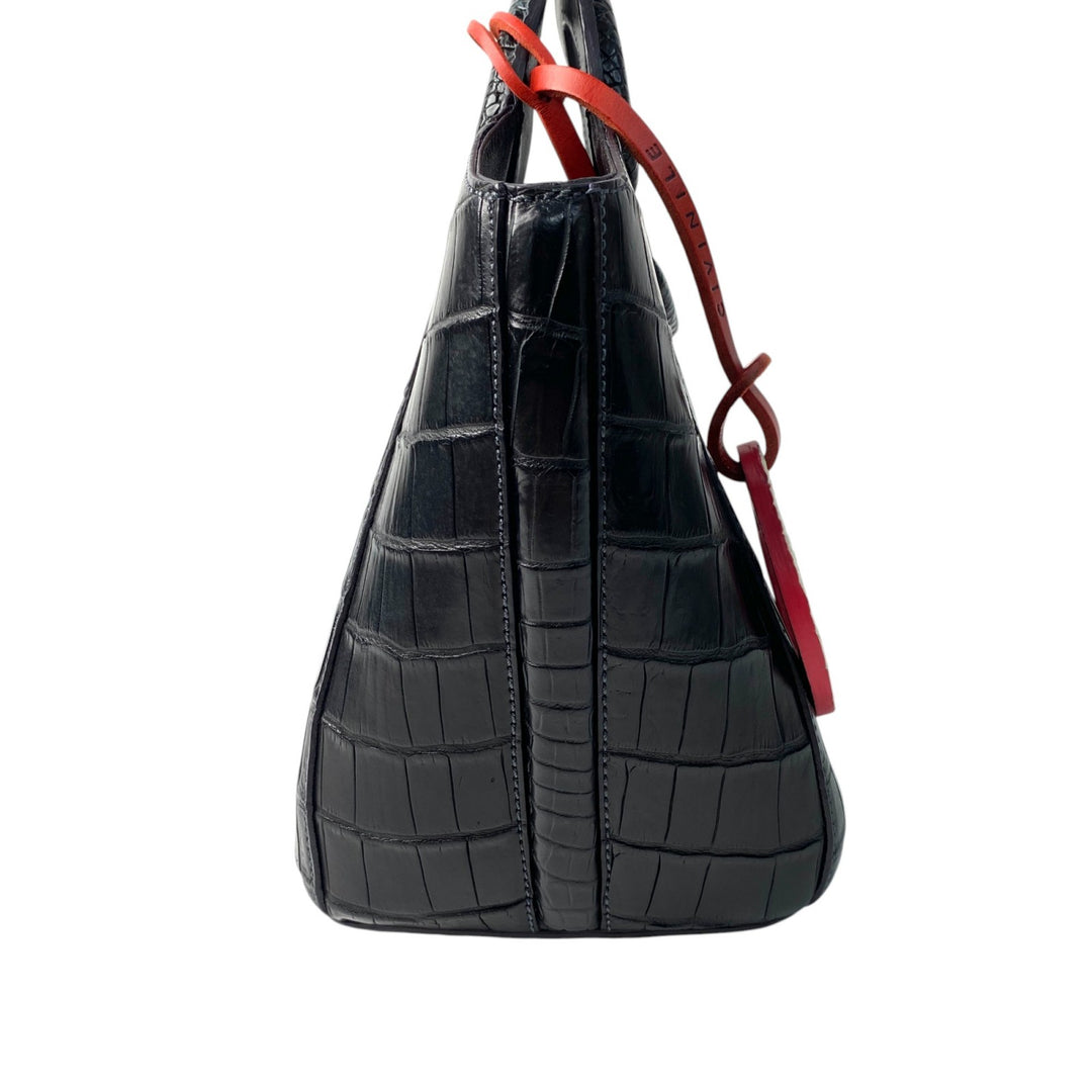 未使用 チビナイル Civinile レディース 2way マットクロコ ショルダーバッグ ハンドバッグ