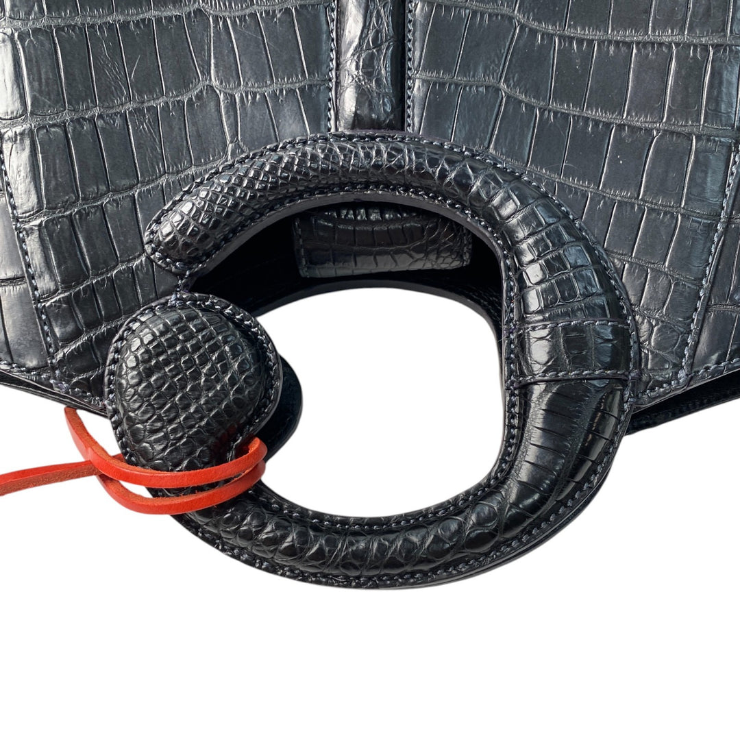 未使用 チビナイル Civinile レディース 2way マットクロコ ショルダーバッグ ハンドバッグ